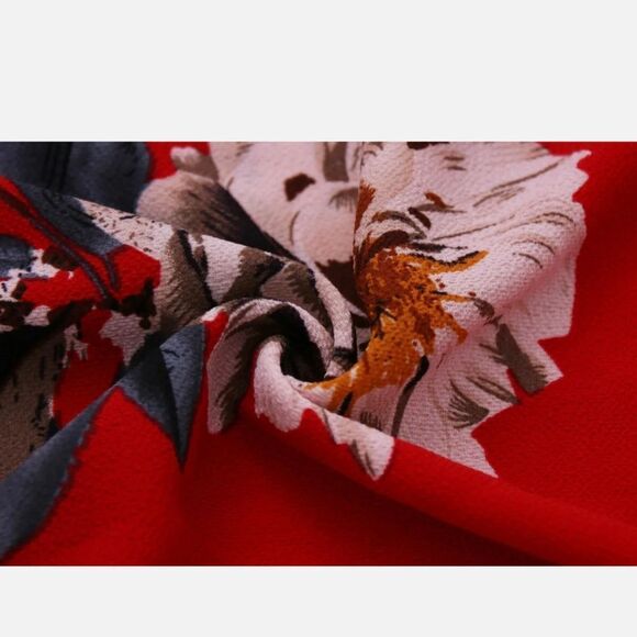 Women Off Shoulder Floral Print Dress Beach Dress Casual Mini Sundress Summer US - Picture 2 of 7